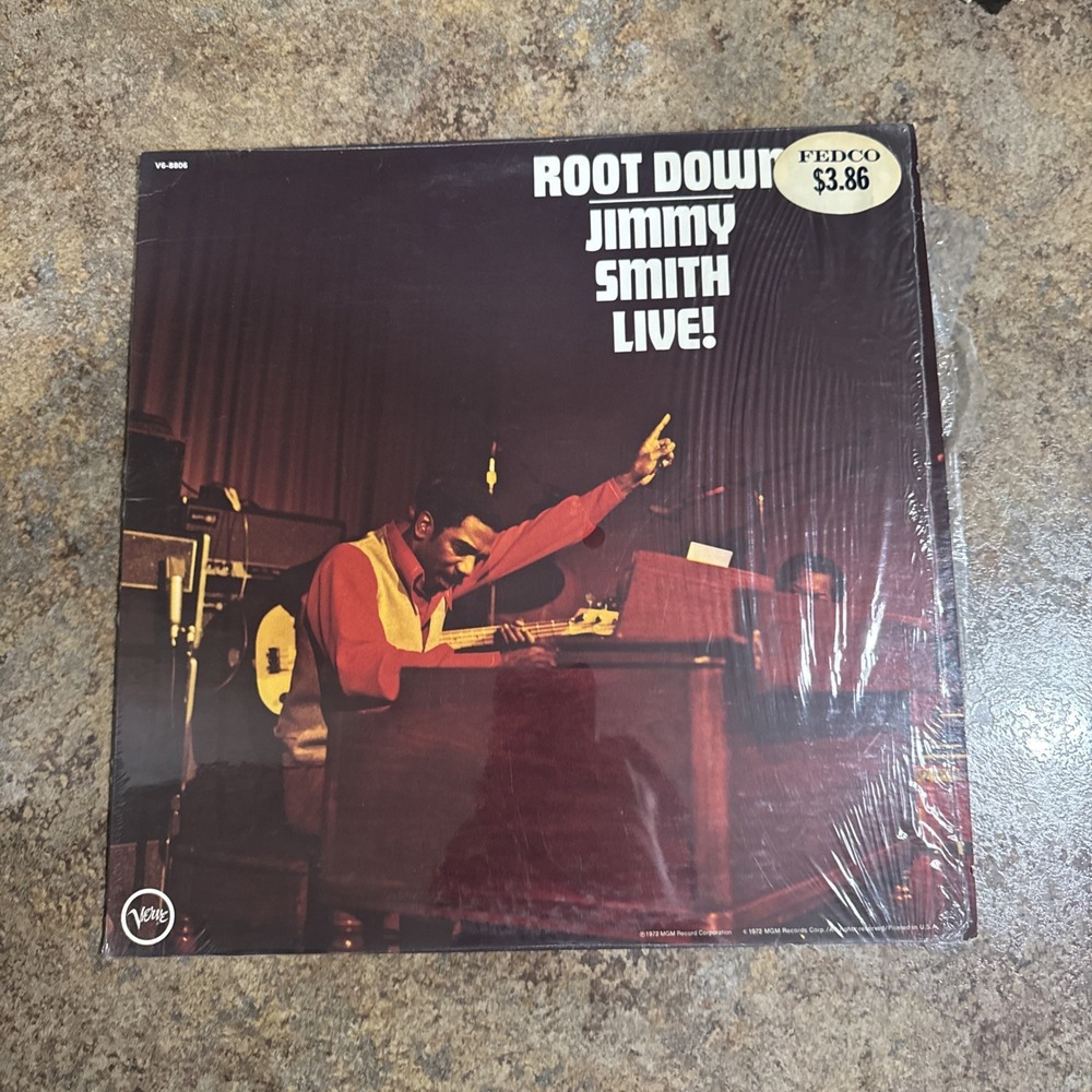 Jimmy Smith Root Down Live | 1972 LP Original Pressing | Verve V6-8806 MGS-2796